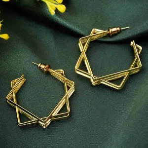 Textured Star Earrings
