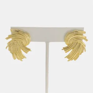 Textured Wave Earrings LER190