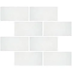 Thassos White Greek Marble 3 X 6 Subway Brick Tile, Polished