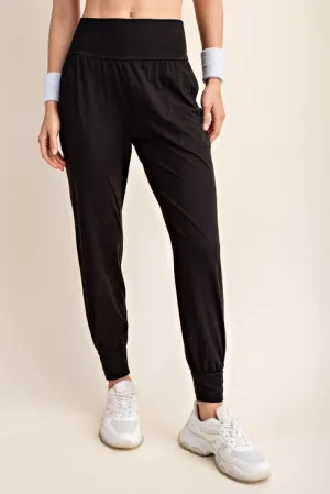 The High Life Butter Soft Joggers - Black