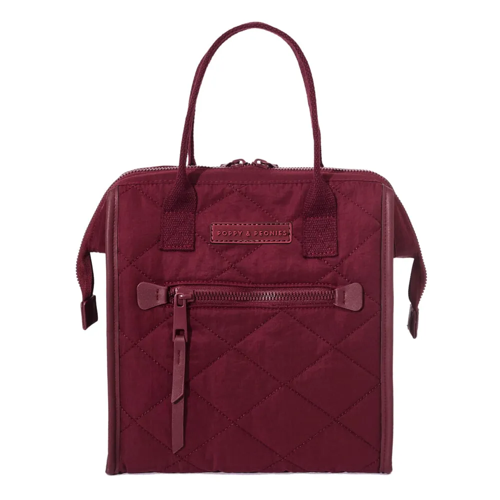 the LUNCH BAG quilted berry