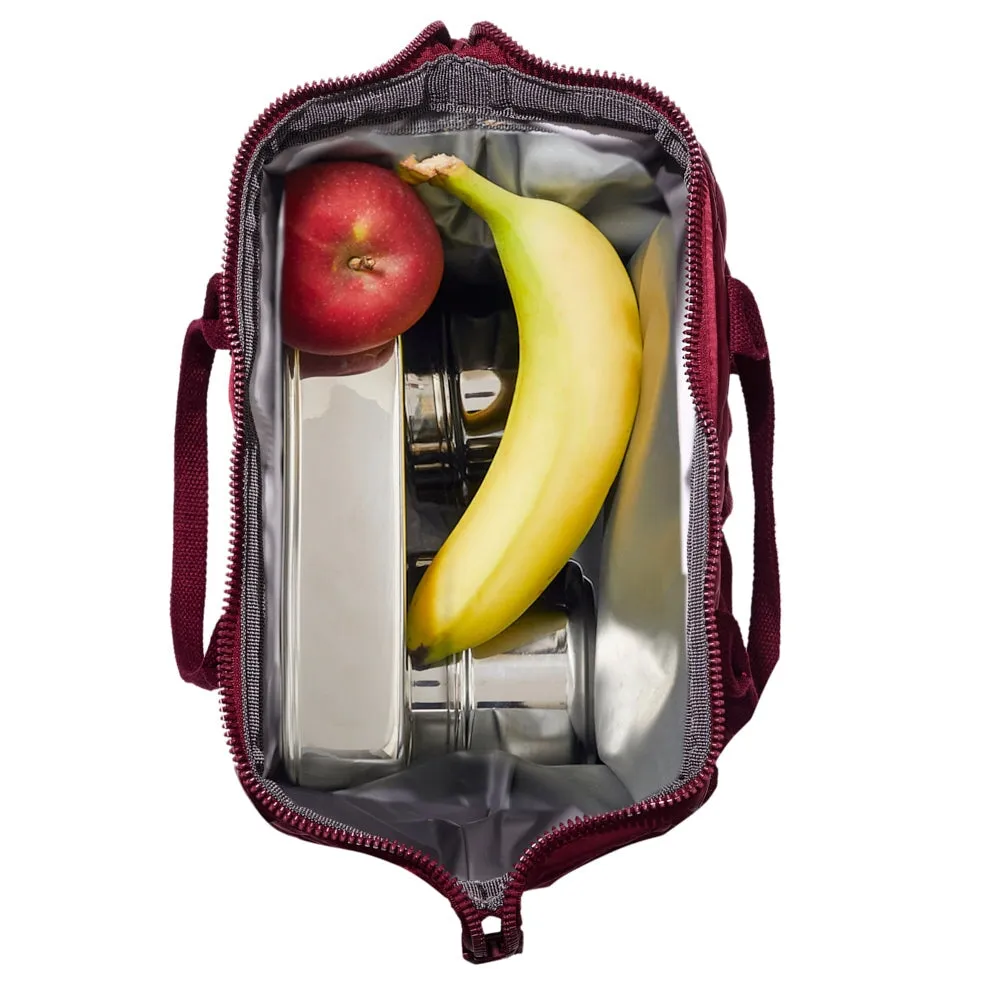 the LUNCH BAG quilted berry
