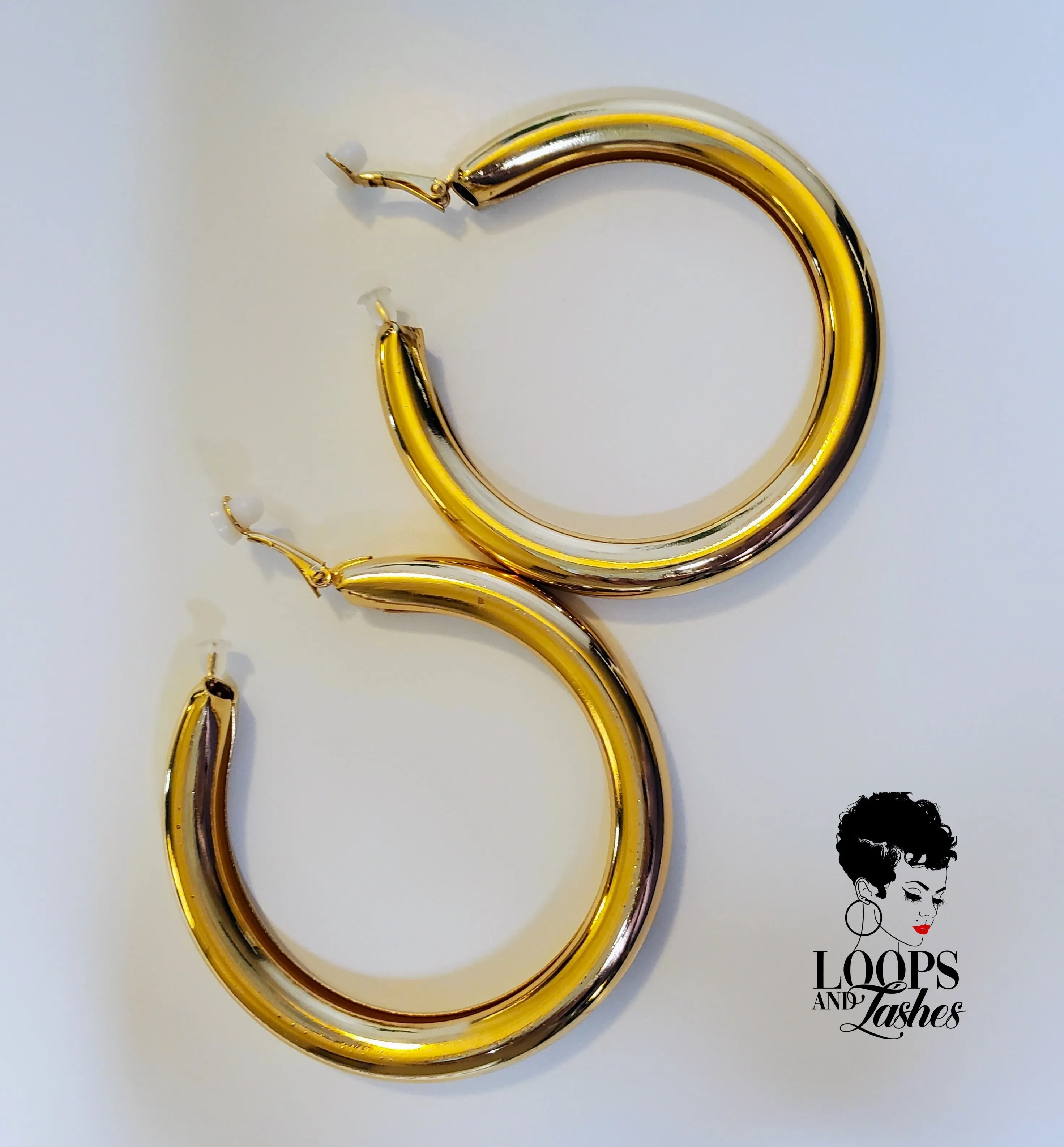 Thick and Rich Hoops (Clip-on Earrings)