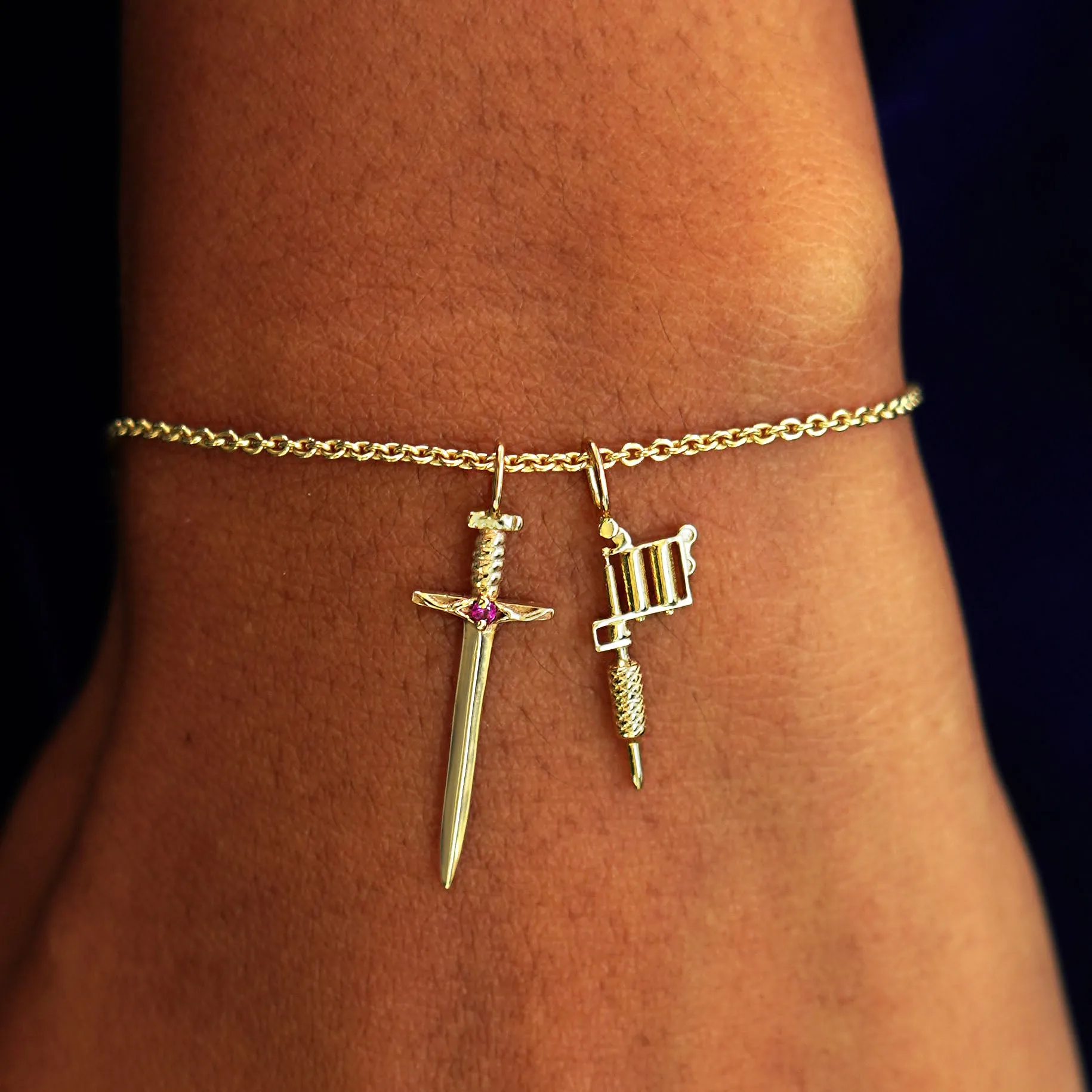 Thick Cable Anklet