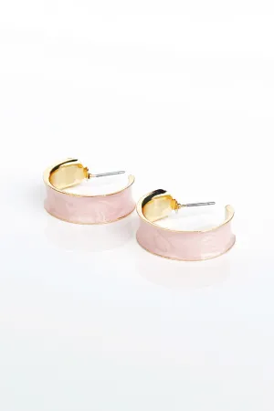 Thick Enamel Colored Hoops