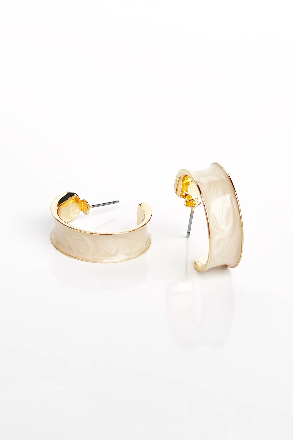 Thick Enamel Colored Hoops