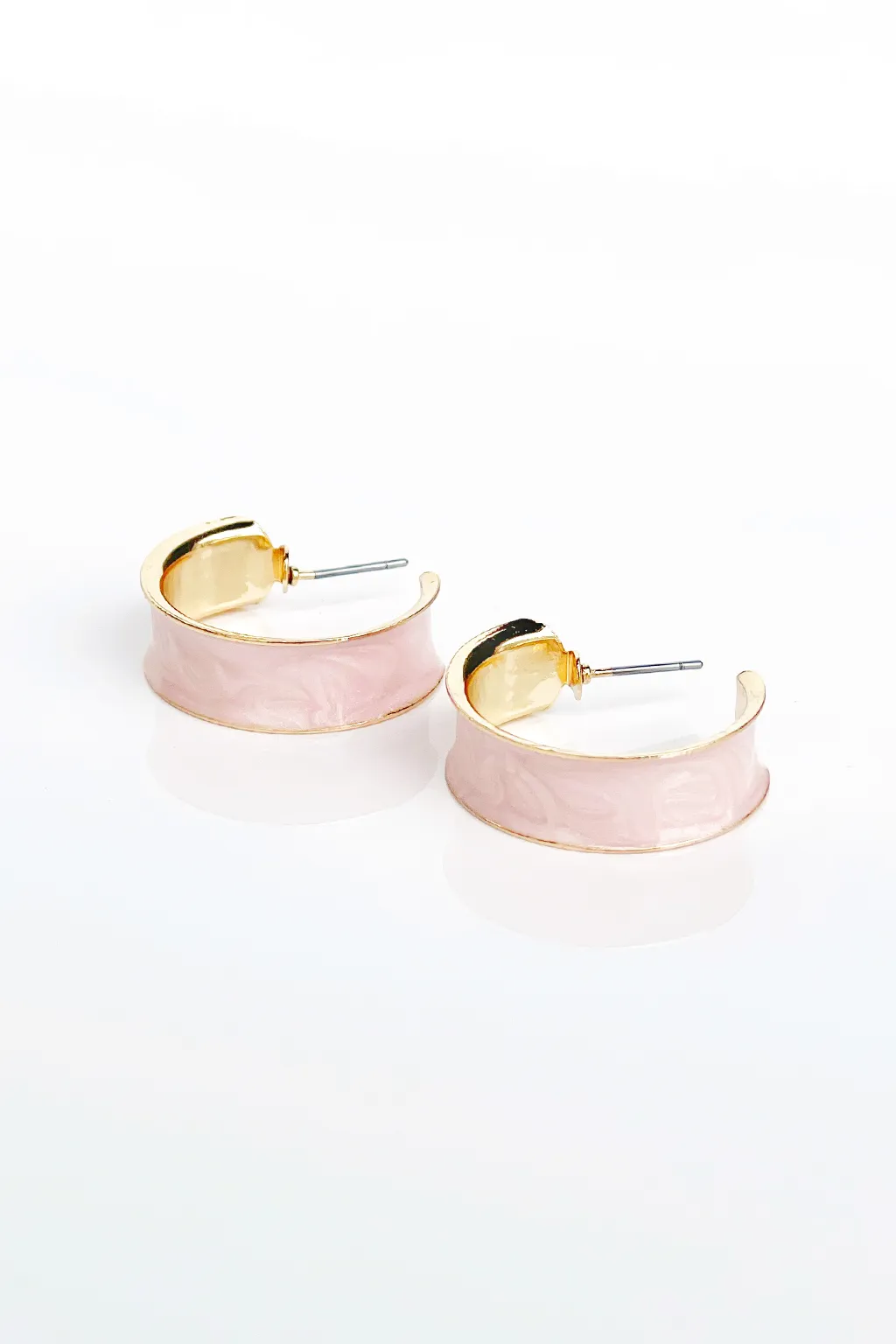 Thick Enamel Colored Hoops