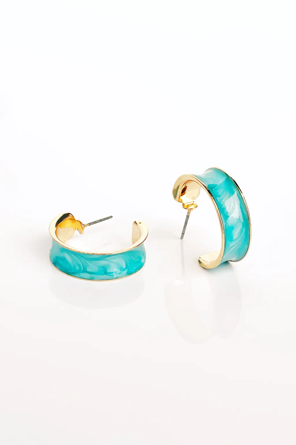 Thick Enamel Colored Hoops