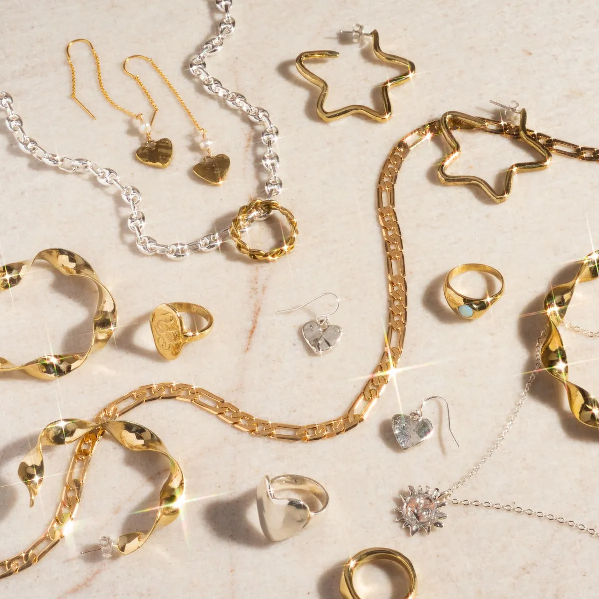 Thick Gold Figaro Chain