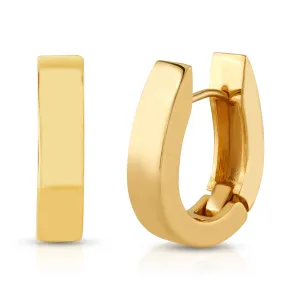 THICK GOLD HOOPS, GOLD