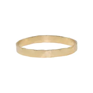 Thick Hammered Band Ring