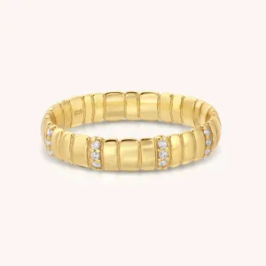 Thick Marshmallow CZ Ring