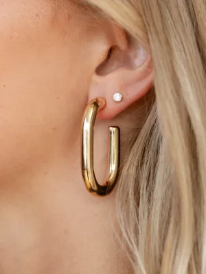 Thick Oval Hoops