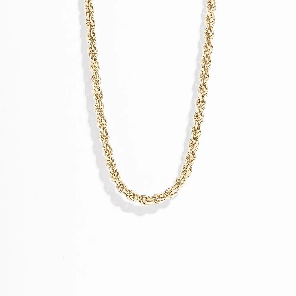 THICK ROPE CHAIN NECKLACE