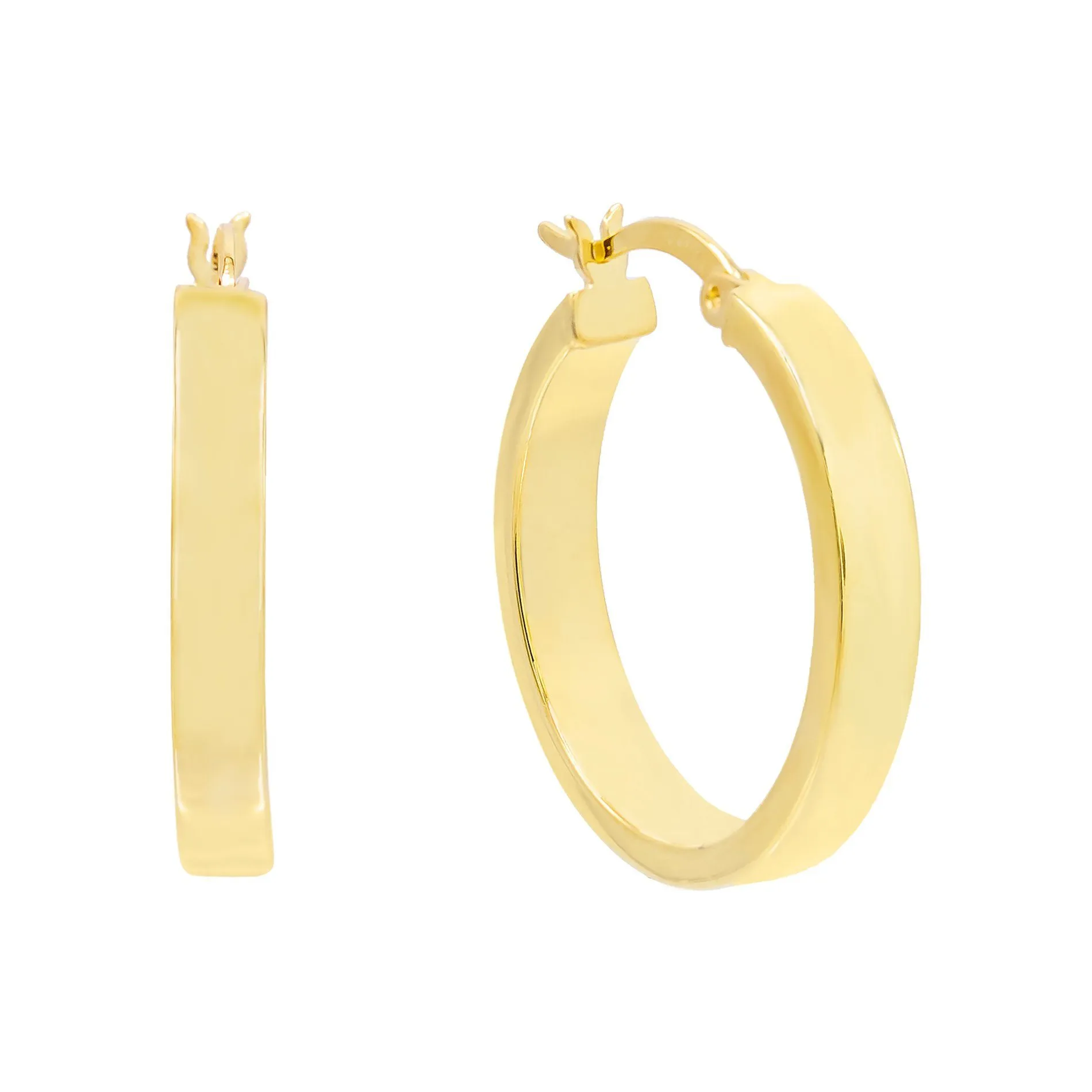 Thick Wide Hoop Earring