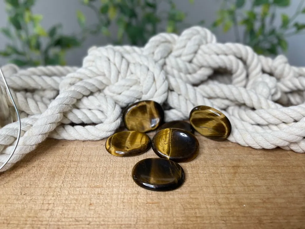 Tiger Eye Select Worry Stones - Neutralize negative energy & stress FB2428