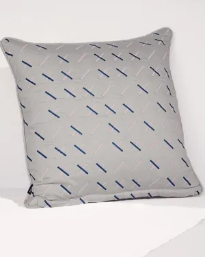Tiipoi Kantha Quilted Cushion Grey