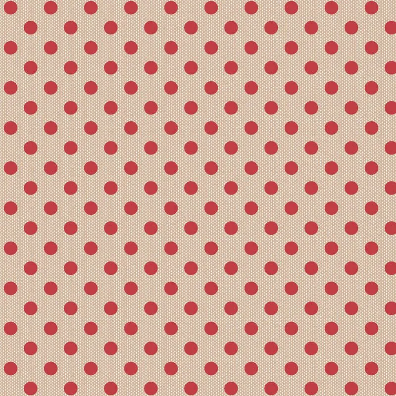 Tilda Creating Memories Fabric | Woven Polkadot | Red