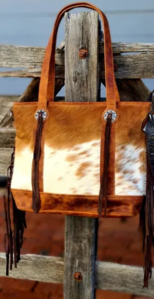 Toprail Virginia Cowhide Tote Handbag (SLC-WLB-300)