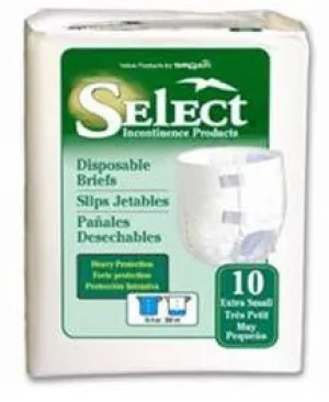 Tranquility® Select® Heavy Incontinent Brief White XS 18" to 26" 10-1/2oz CS/100