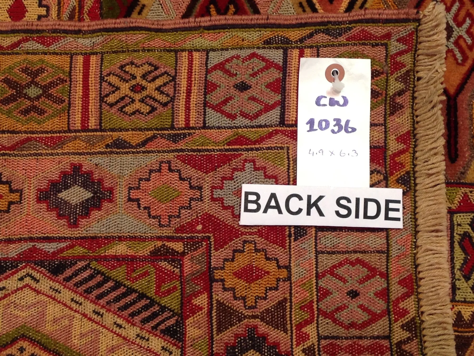 Tribal Handmade Geometric Design Multi-Weave Wool Rug (Size 4.9 X 6.3) Cwral-3108