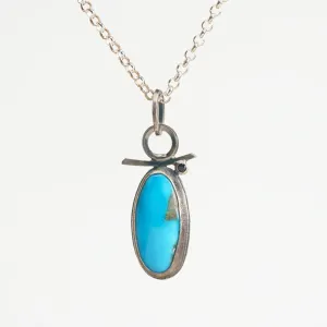 Turquoise Necklace with Spinel Detail