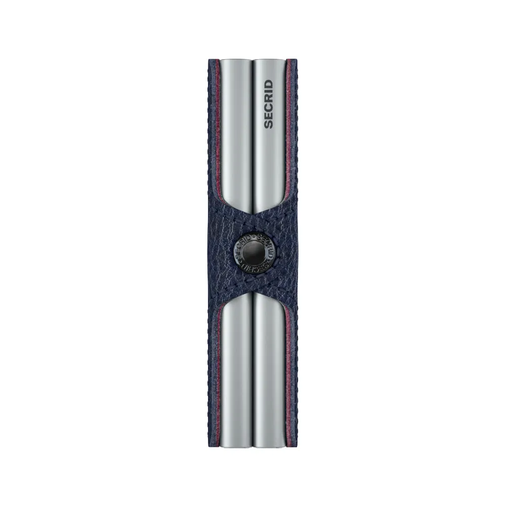Twinwallet Veg Navy/silver RFID Secure