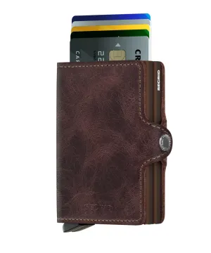Twinwallet Vintage Chocolate RFID Secure