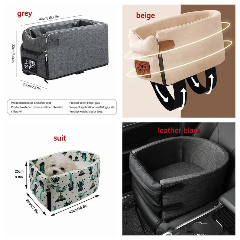 Universal Dog and Cat Car Seat Pet Carrier - Pet Car Carrier Bags For Small Dogs & Cats