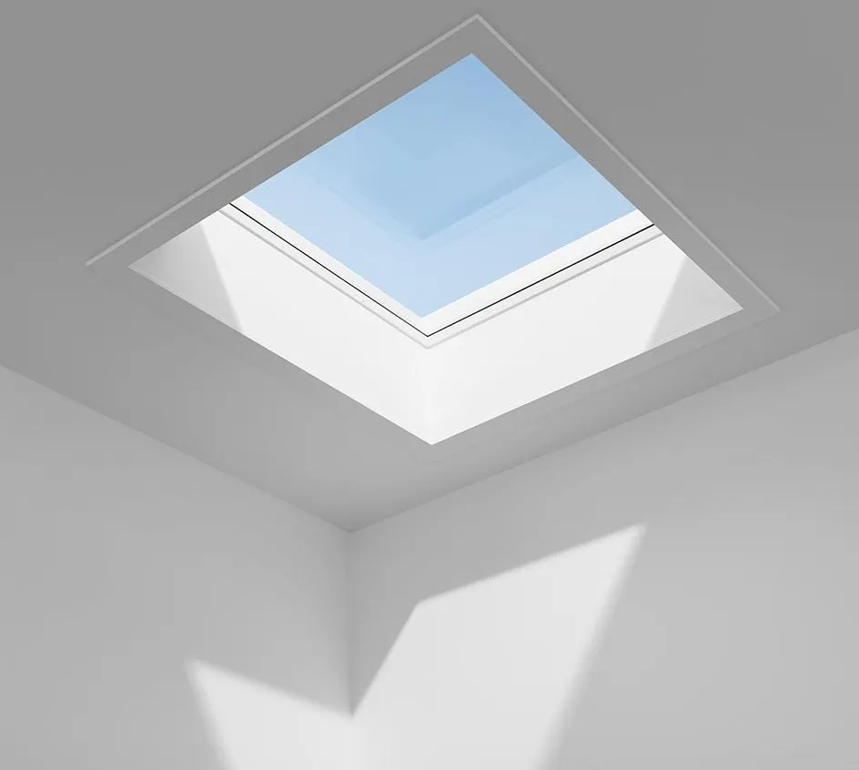 VELUX CFU Fixed Curved Glass Rooflight Package with Double Glazed Base (New Generation)