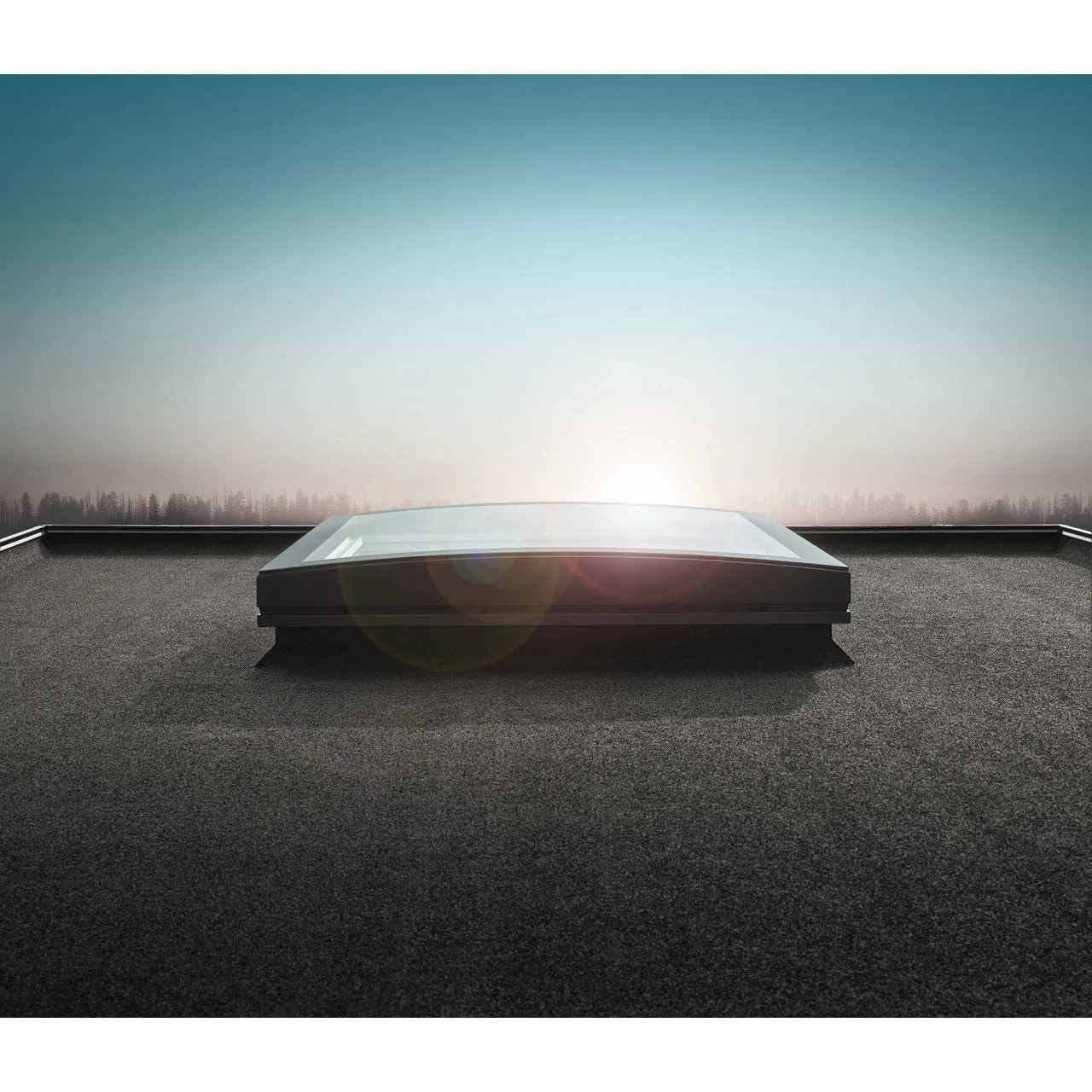 VELUX ISU 090060 1093 Curved Glass Top Cover (90 x 60 cm)