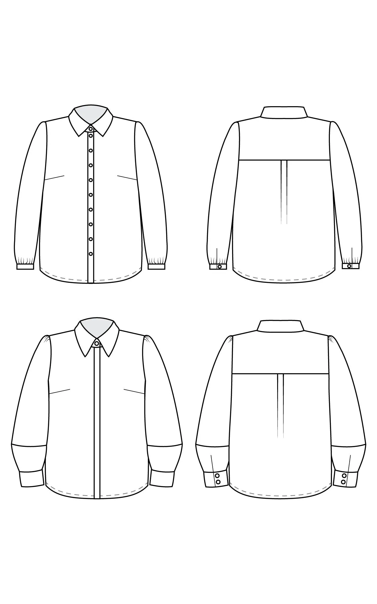 Vernon Shirt 12-32 printed pattern