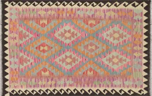 Vintage Afghan Maimana Kilim - 3'4" x 5'