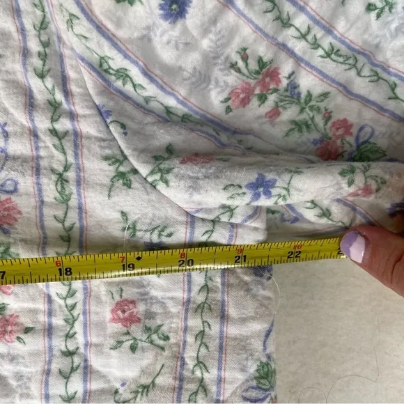 Vintage Lanz of Salzburg Quilted Flannel Robe Size Large