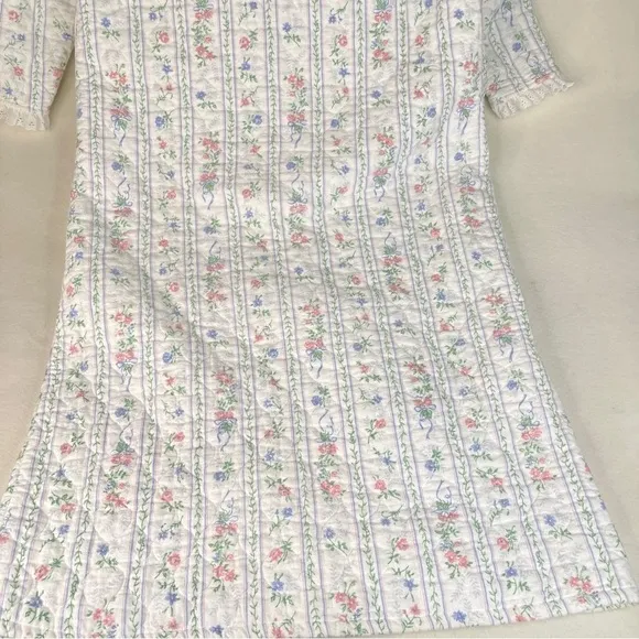 Vintage Lanz of Salzburg Quilted Flannel Robe Size Large