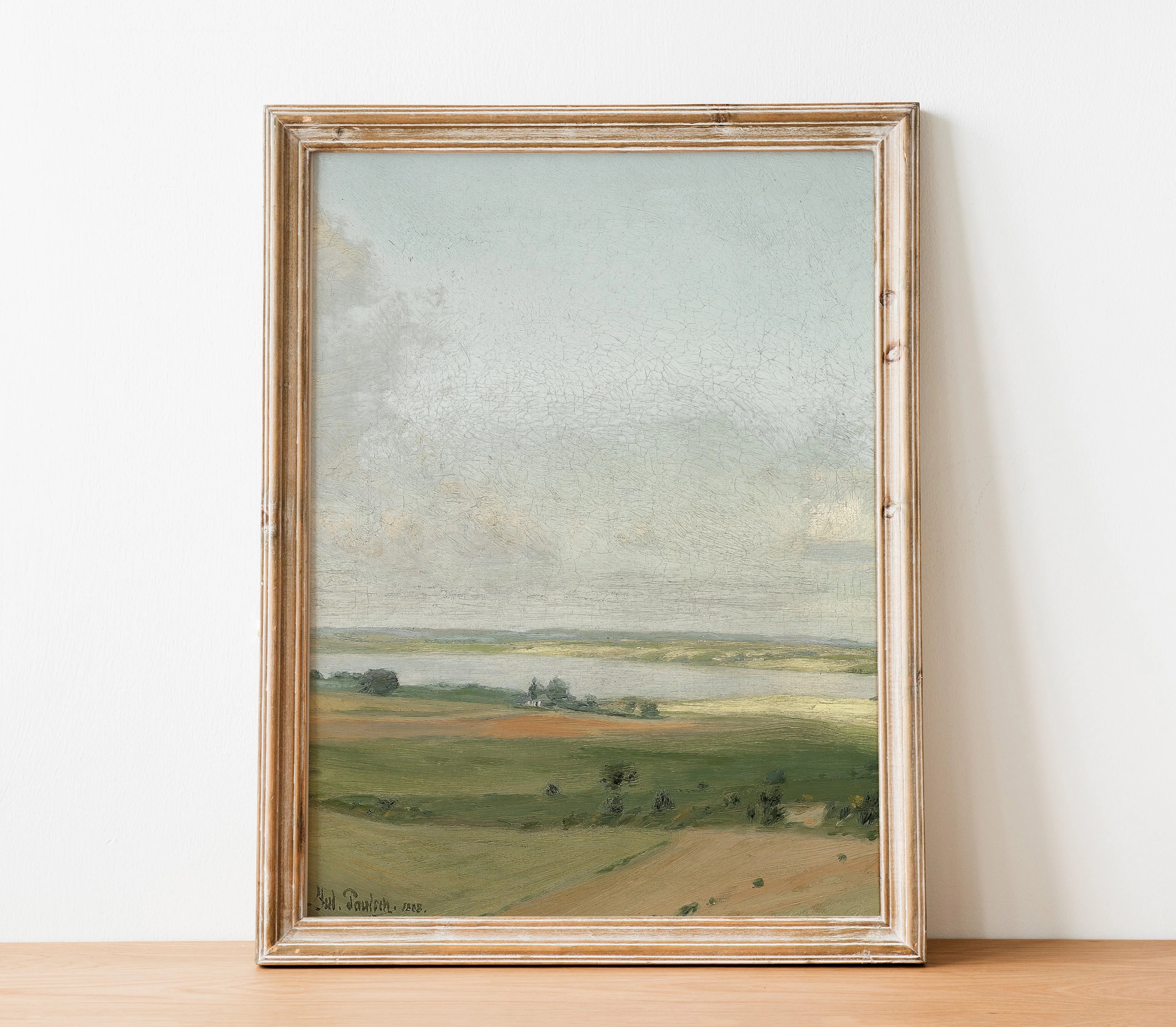Vintage Pastel Landscape Art Print L0196