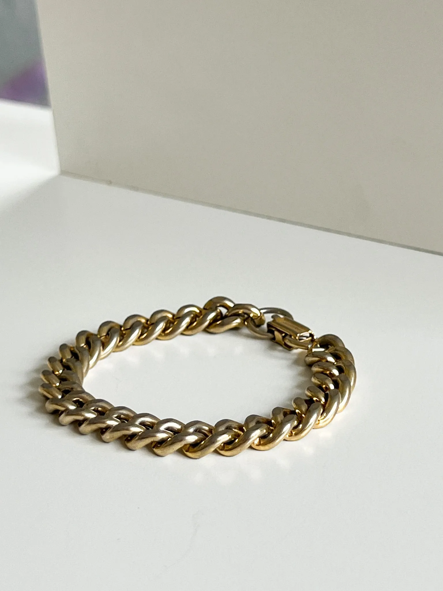 Vintage Thick Curb Bracelet