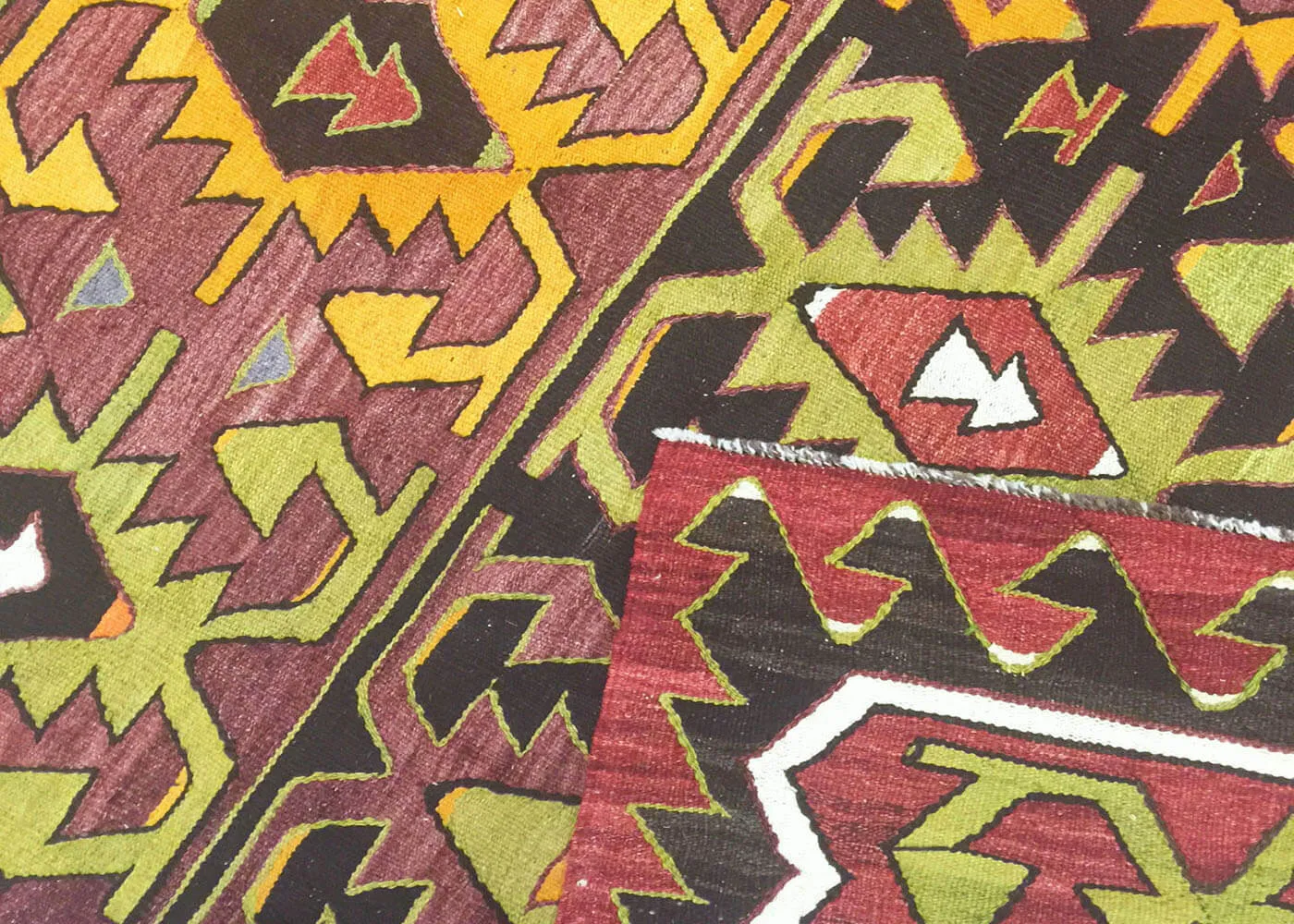 Vintage Turkish Kilim - 6'7" x 12'3"