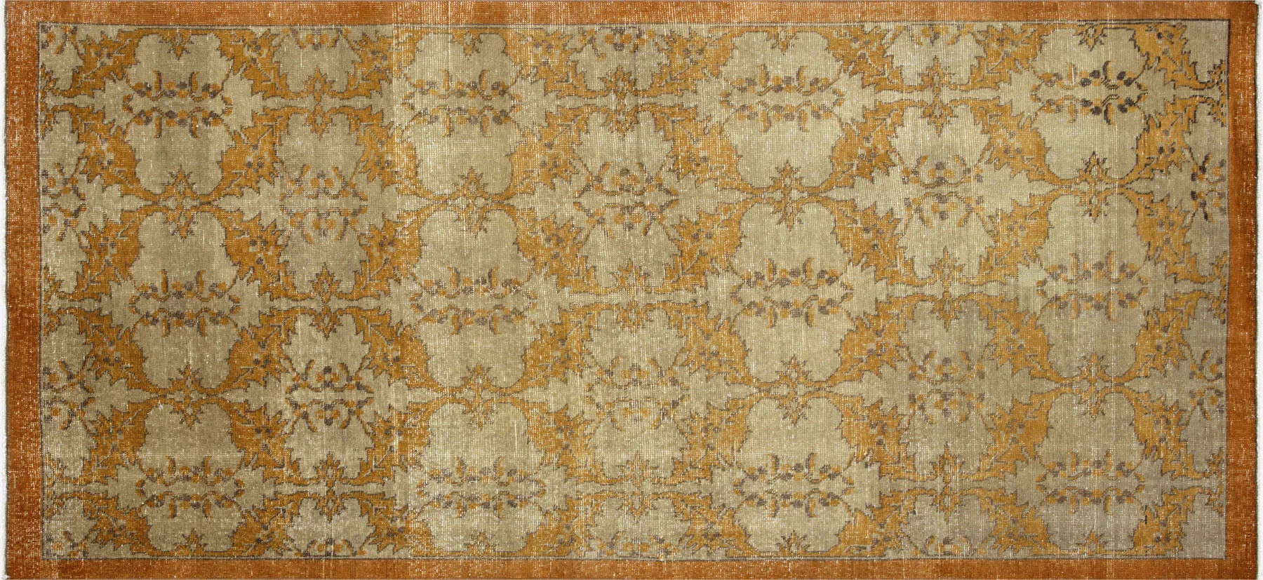 Vintage Turkish Mid-Century-Modern Rug - 4'6" x 9'6"