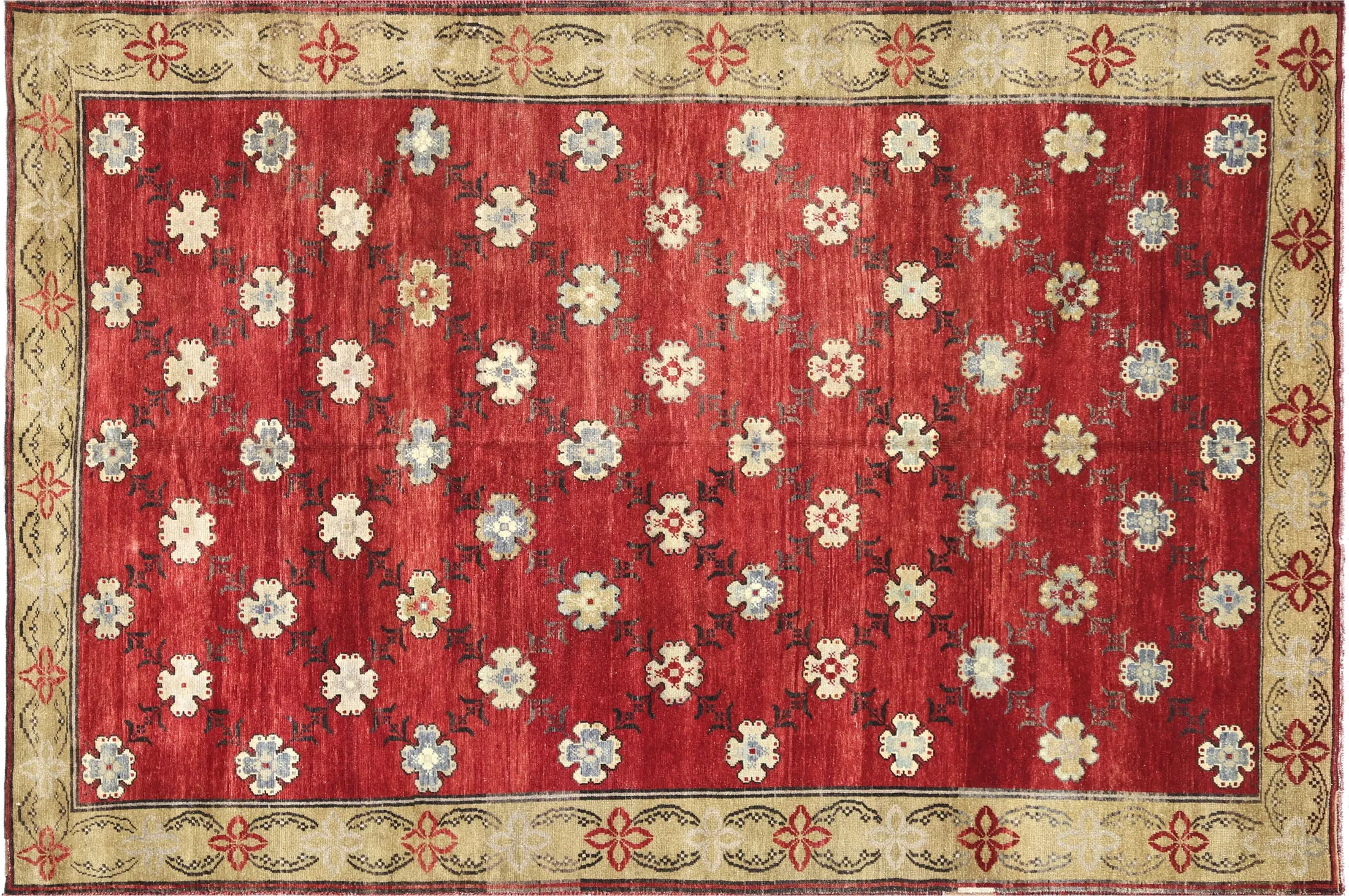 Vintage Turkish Oushak Rug - 6'10" x 10'1"