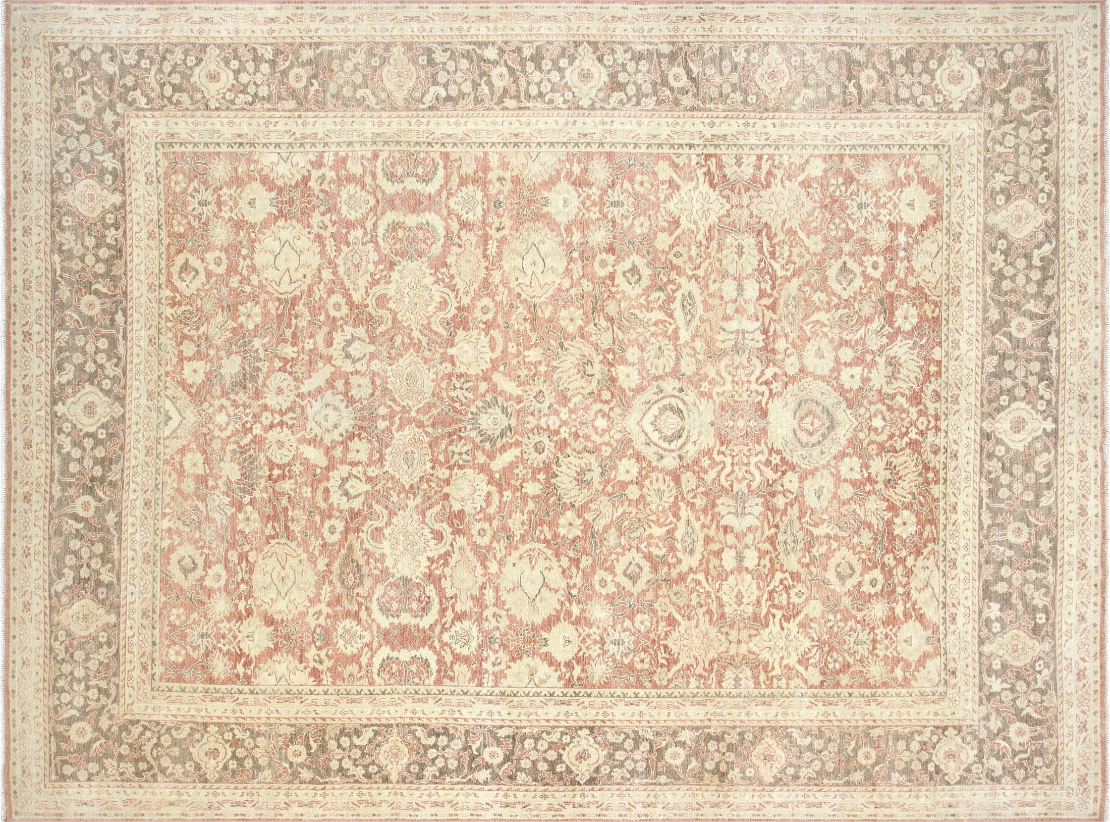 Vintage Turkish Oushak Rug - 9'11" x 13'5"