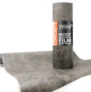 VViViD Dark Concrete Architectural Film