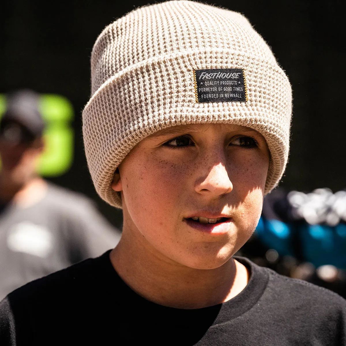 Waffle Beanie - Bone