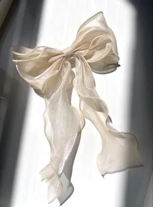 Wavy Chiffon Hair Bow
