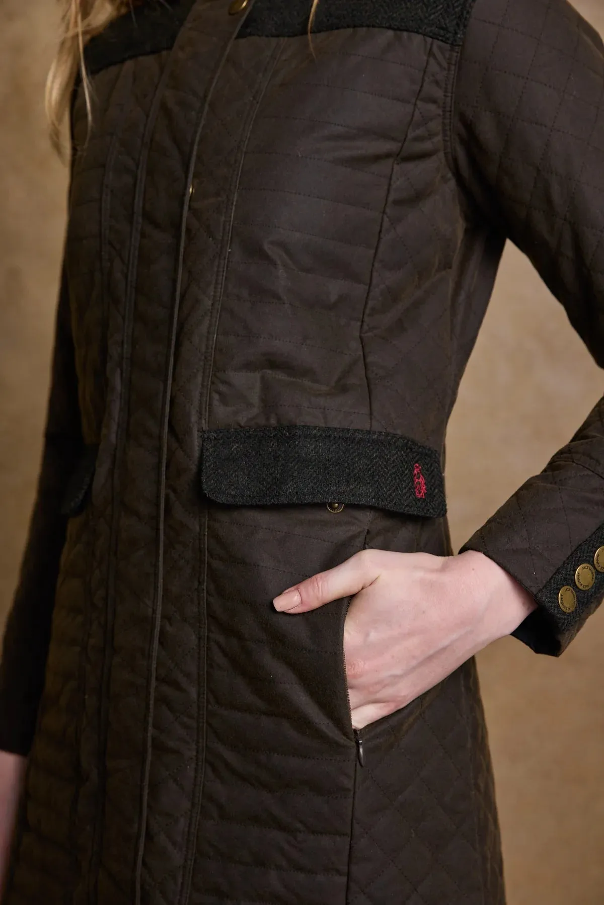 Waxed Cotton Quilted Jacket