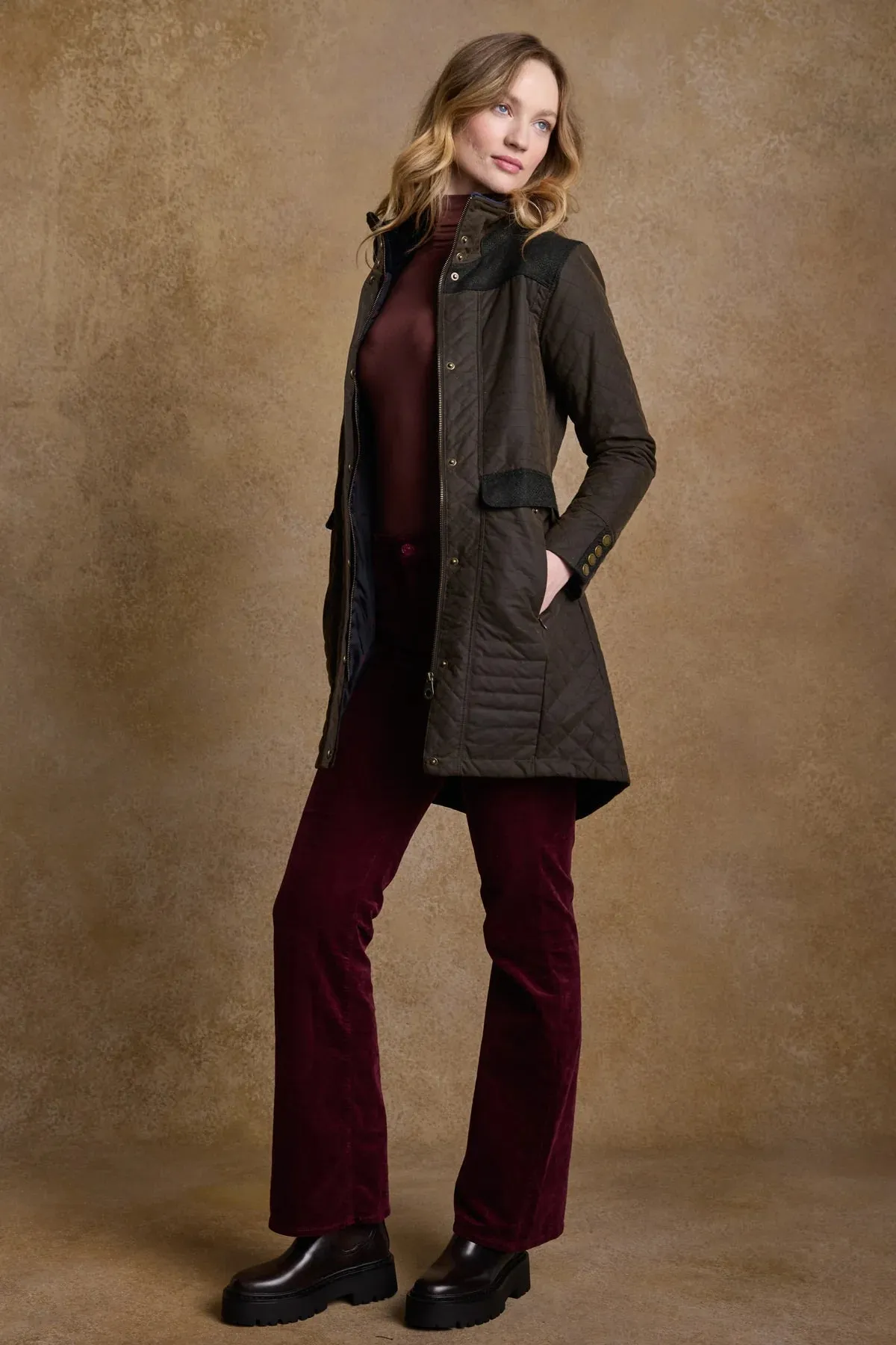 Waxed Cotton Quilted Jacket