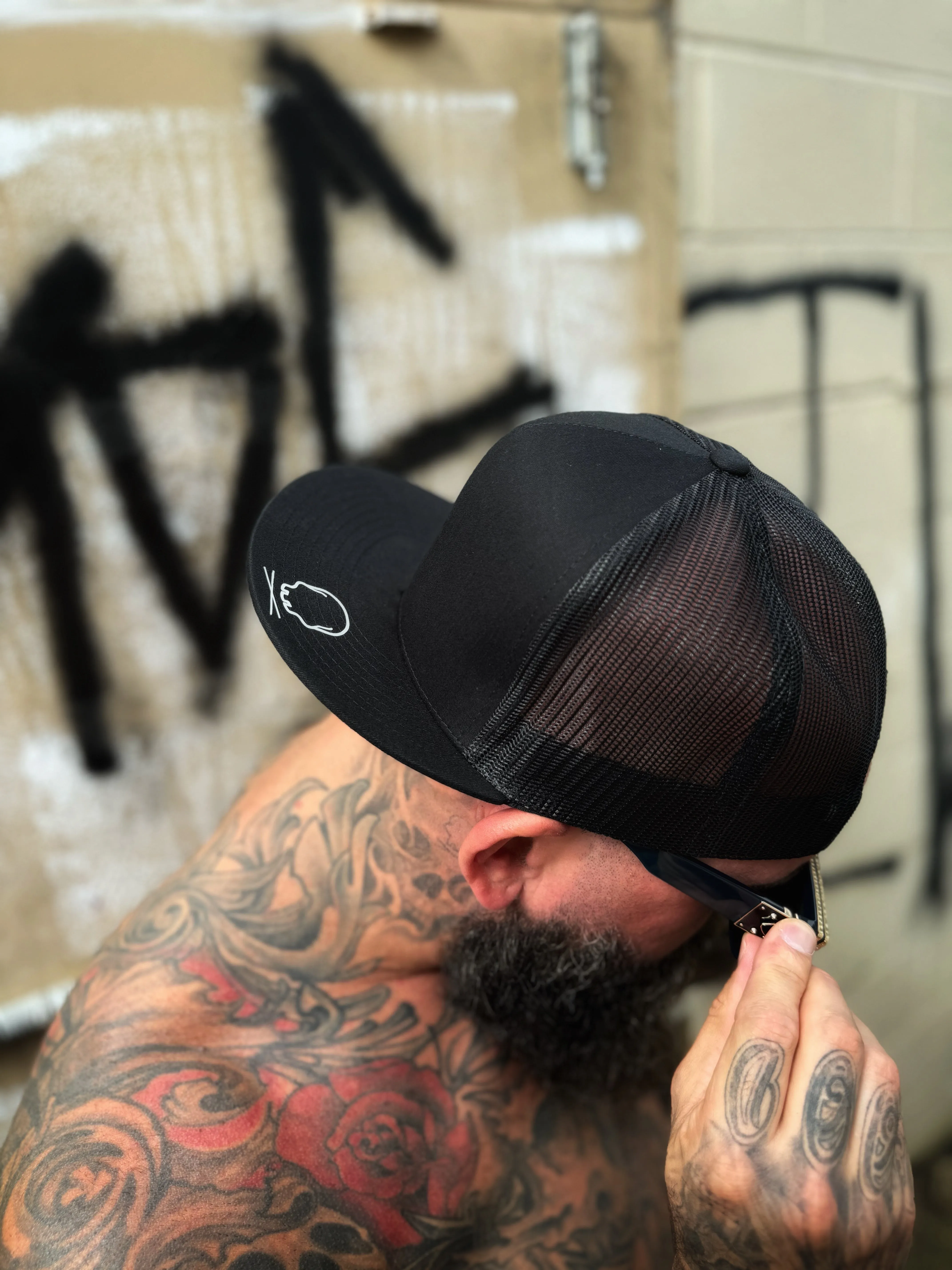 WE'RE ALL SIDE STYLE BLACK HAT