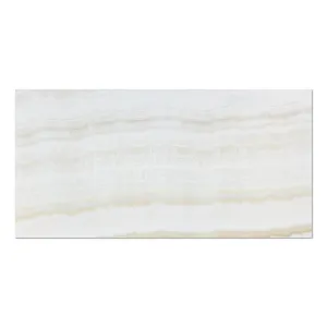 White Onyx (Bianco Fantastico) 12 X 24 Field Tile, Vein-Cut, Polished (Lot of 20 pcs. (40 sq. ft.))