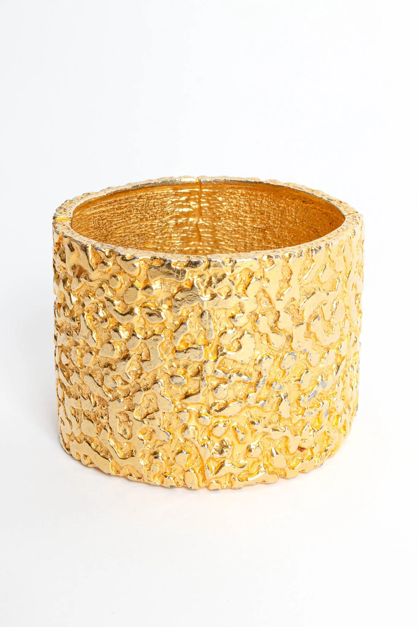 Wide Textured Bracelet
