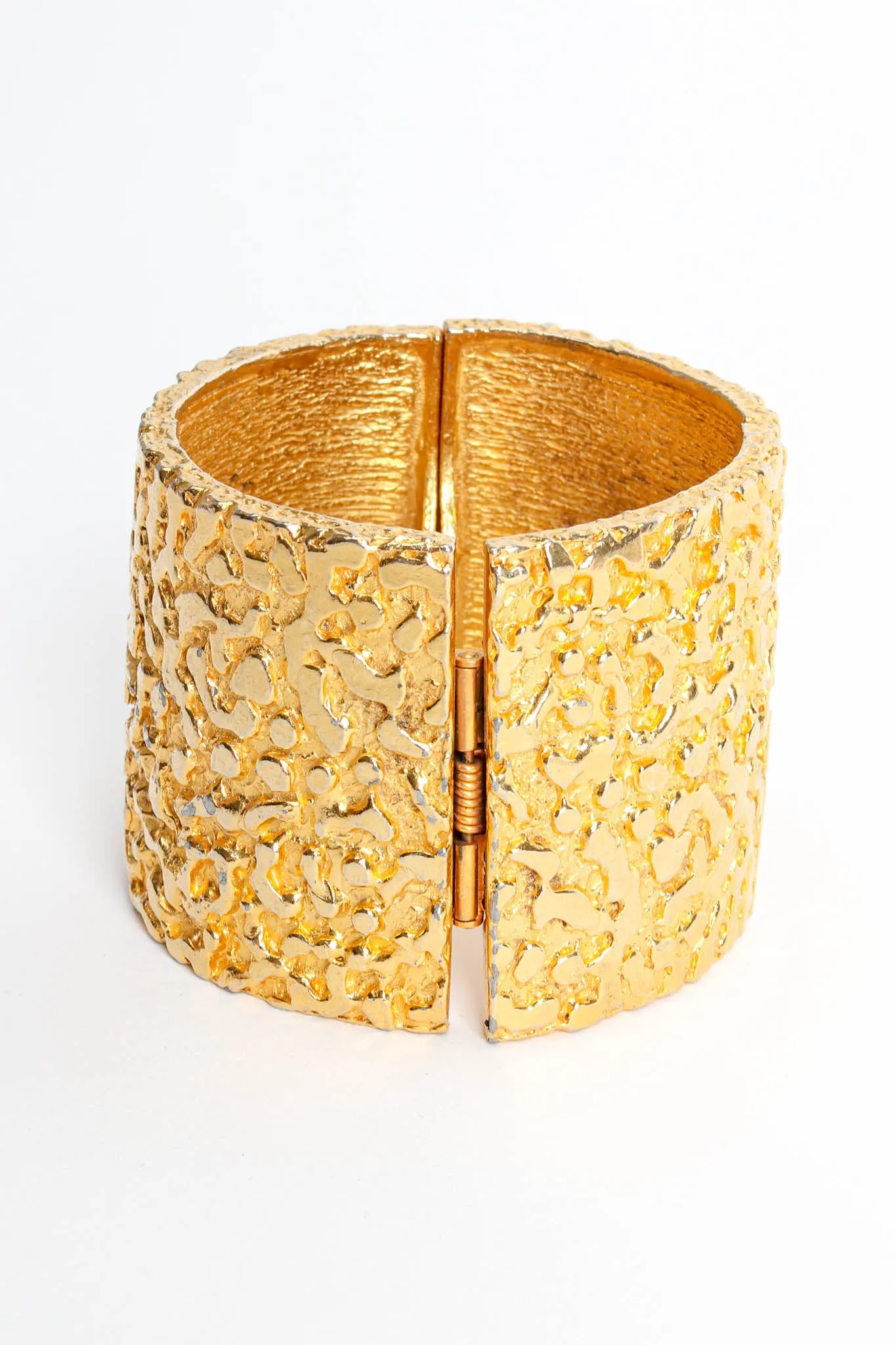 Wide Textured Bracelet